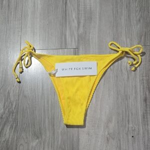 White Fox Swim Yellow Bikini Bottom